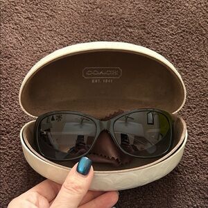 Coach Black Sunglasses with Case
